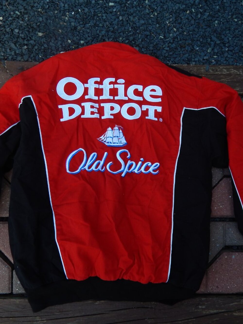 Vintage Office Depot Old Spice Nascar Tony Stewart Jacket Winners Circle Medium* - Picture 4 of 5